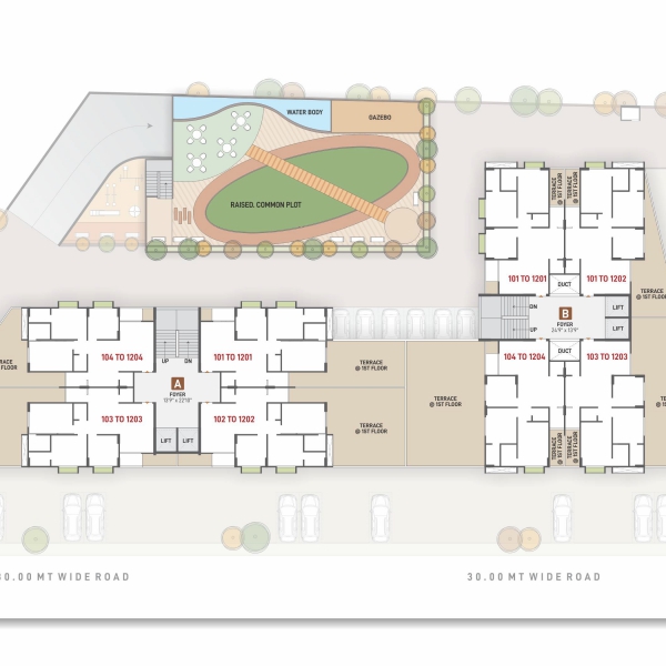 Typical Floor Plan Sahajanand Safal