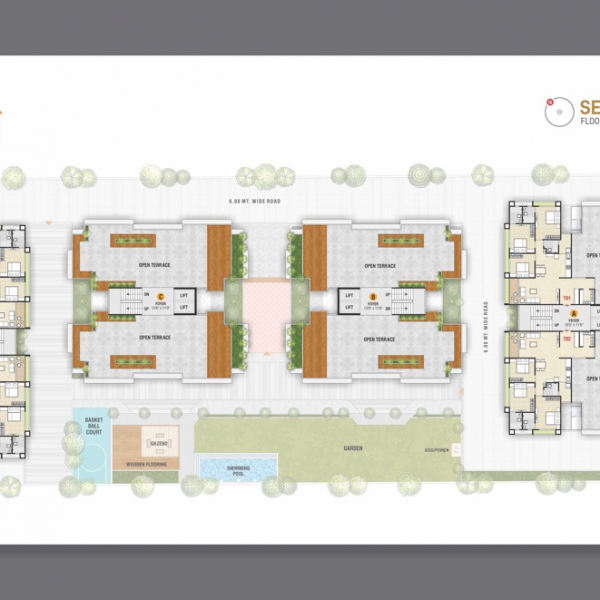 Seventh Floor Plan Sahajanand Shyam