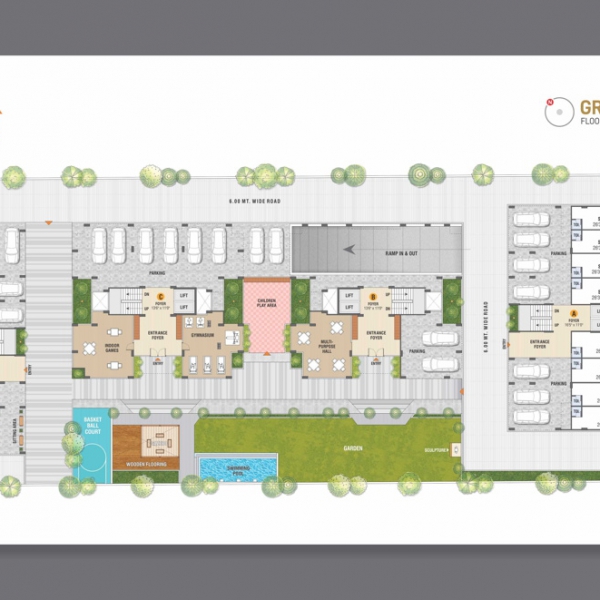 Ground Floor Plan Sahajanand Shyam